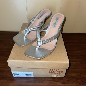 Steve Madden Halo Silver Heels